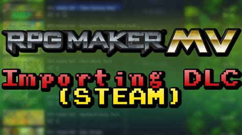 Rpg Maker Mv Importing Dlc Steam Edition Youtube