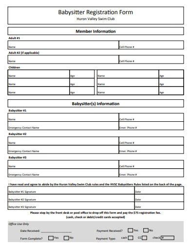 10 Babysitter Form Templates In Pdf Doc