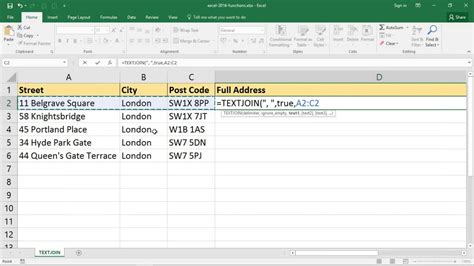 Discover how functions in excel help you save time. How to Use the TEXTJOIN Function in Excel - YouTube