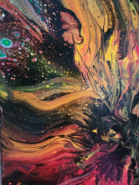 Acrylic Fluid Art Fluid Painting Fluid Art Acrylic Pouring Etsy