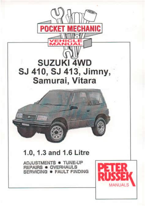 Workshop Manual Suzuki 4wd Sj410 Sj413 Jimny Samurai Vitara Service