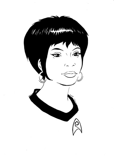 Uhura Star Trek Ink Layout Women Of Wonder 2012 In Greg Moutafiss