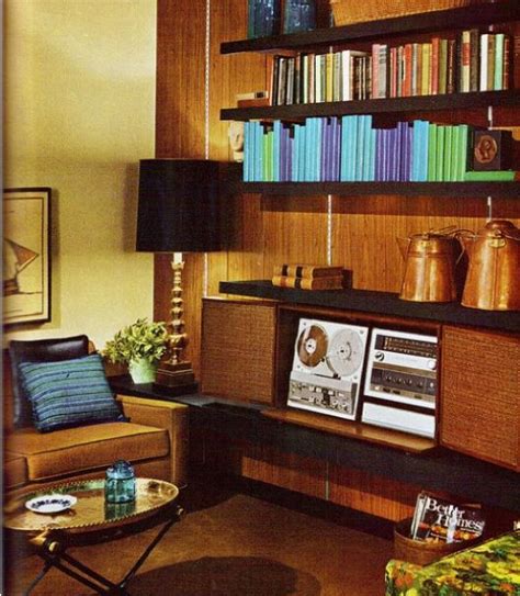 Guests gain immediate access to the large living room where a. 1970s interior design | 1970's interior design | Pinterest