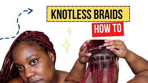 how to do knotless box braids first time doing knotless braids youtube
