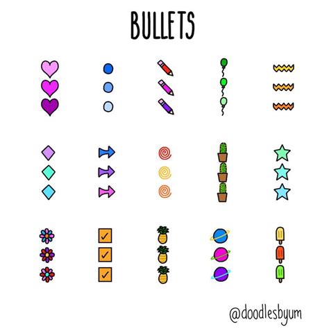 Aesthetic Bullet Points Coollist