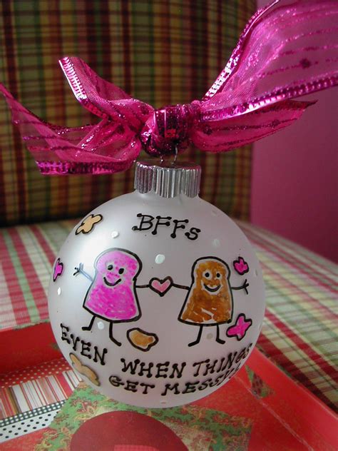 Best Friends Handpainted Glass Ornament Made To Order Diy Christmas