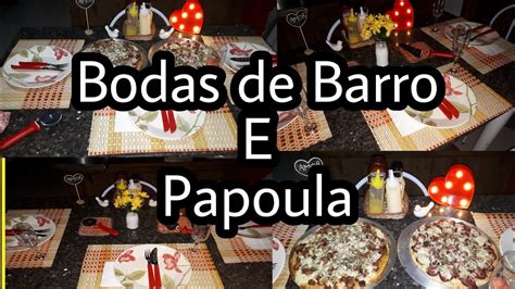 Bodas De Barro E Papoula Noite De Pizza 8 Anos Juntos Youtube