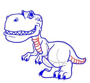 Make sure this part is slanting in the opposite direction. How to draw how to draw cute dinosaurs, cute dinosaurs ...