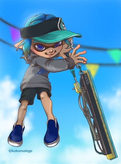 Inkling Player Character And Inkling Boy Splatoon And 1 More Drawn By