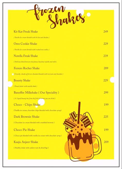 Menu Of Lil Heaven Cafe Thaltej West Ahmedabad Ahmedabad Eazydiner