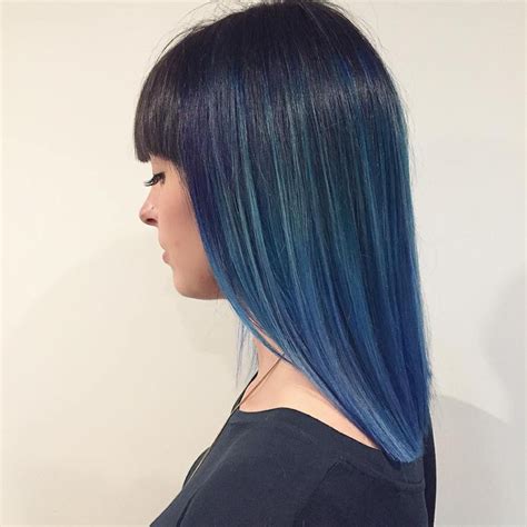 20 Dark Blue Hairstyles That Will Brighten Up Your Look Balayage