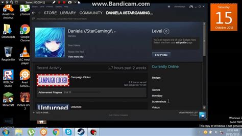 Showing Steam Account Youtube