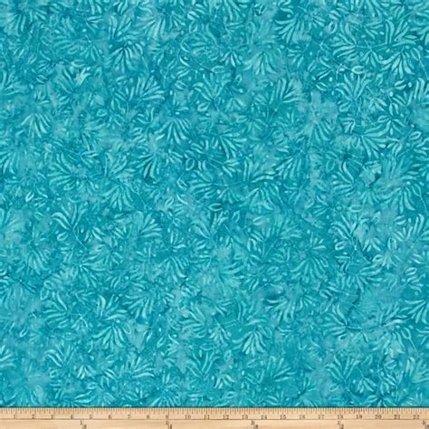 Batavian Batiks Windswept Light Teal Batik Fabric Swirly Batik