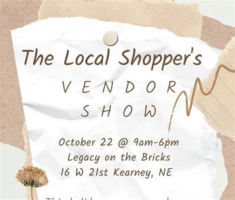 The Local Shoppers Vendor Show At Legacy On The Bricks Downtown Kearney