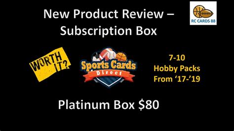 Pick your team baseball $ 9.99 / month select options; Sports Cards Direct Platinum Box $80 - Subscription Box Review - Is it worth it? - YouTube