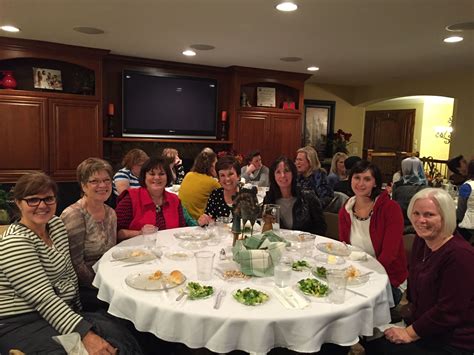 In this area sisters sat at tables according to the month they were born in. More Progressive Dinner Pics. RS 2015 | Progressive dinner ...