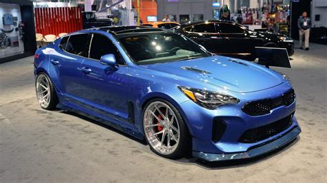 Mopar connection's kevin shaw's brazen went through several 727s before he came to us for an a41 automatic. West Coast Customs - Widebody Kia Stinger to SEMA