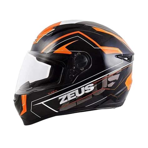 Jual Zeus Zs Al Helm Full Face Black Orange Di Seller Toko