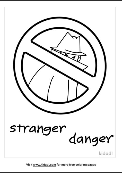 Free Stranger Danger Coloring Page Coloring Page Printables Kidadl