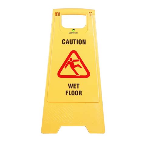 Buy Carepure Wet Floor Sign Board Yellow Caution Sign Board