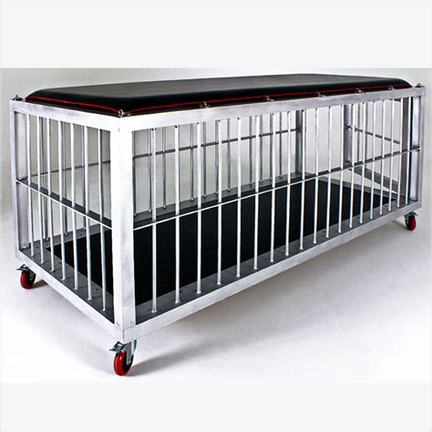 Metalbound Large Aluminum Bdsm Cage For Dungeon