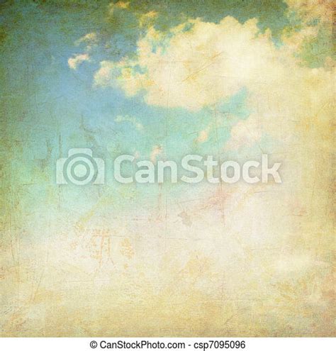 Vintage Cloudy Sky Vintage Background Collage Cloudy Sky Canstock