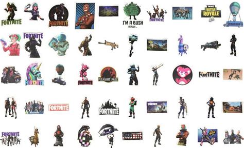 Fortnite Stickers 50 Stuks Battle Royale Stickers