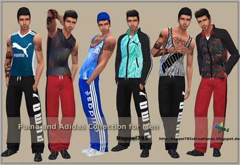 Sims 4 Ccs The Best Puma And Adidas Collection For Men By Hoppel785