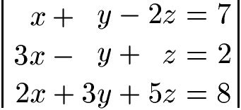 Ein lineares gleichungssystem kann übersichtlich gelöst werden, indem man es zunächst auf stufenform bringt. Gauß-Algorithmus bzw. Gauß-Verfahren