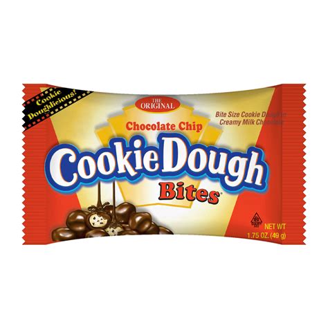 Cookie Dough Bites Chocolate Chip 175oz 49g Poppin Candy