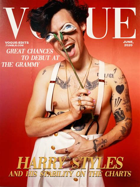 ˢhaͭrrͧyᶠᶠ — Vogue Edits Vogue Harry Styles June 2020 Vogue Magazine Covers Fashion