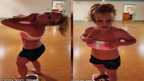 Britney Spears Dons Skimpy Ensembles As She Enthusiastically Shows Off Her Dance Moves In