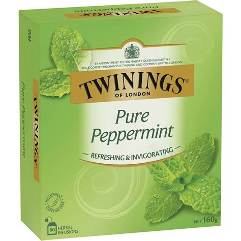Twinings Pure Peppermint Tea Bags 80 Pack Woolworths