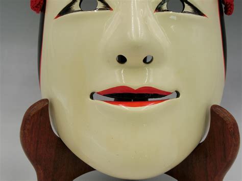 Japanese Vintage Noh Mask 櫛稲田姫 Kushiinada Hime Kagura Mask Ebay