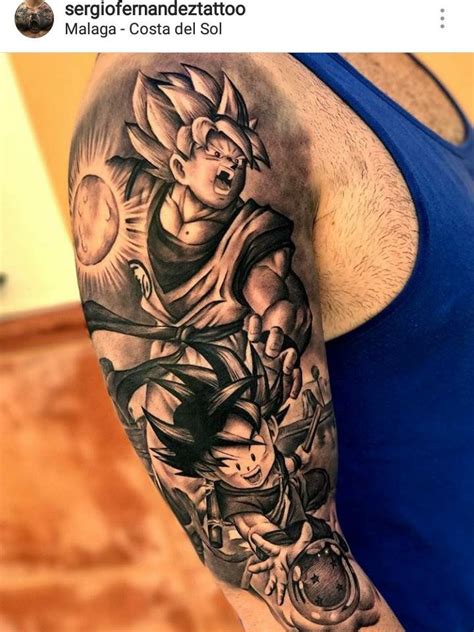 Tattoo johnny is the best place to find the largest variety of professional tattoo designs. Tatuaje molón #dragonball | Cool half sleeve tattoos, Half sleeve tattoos for guys, Dragon ball ...