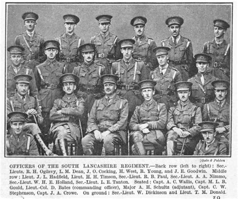 Uk Photo And Social History Archive Group Photos South Lancashire Regiment Officer The War