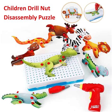 Children Drill Nut Disassembly Match Tool Kid Screwdriver Electric