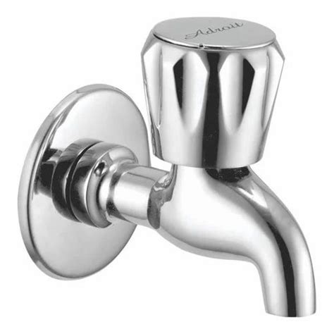 Adroit Silver Brass Short Body Bib Cock For Bathroom Fitting At Rs Piece In Delhi