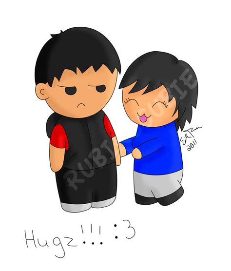 Chibi Hug By Rubikscubie On Deviantart