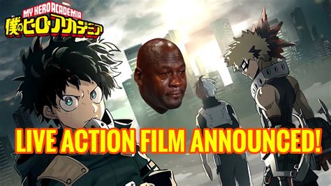 My Hero Academia Live Action Movie Announced Youtube