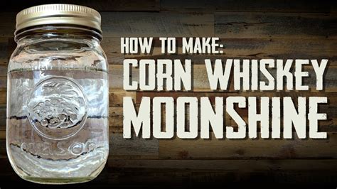 This is my first time running some. How to Make Moonshine - Corn Whiskey Recipe - YouTube