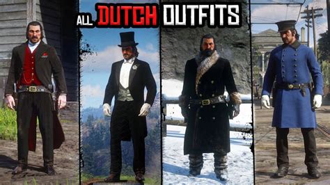 All Dutch Van Der Linde Outfits → Playing As Dutch → Red Dead