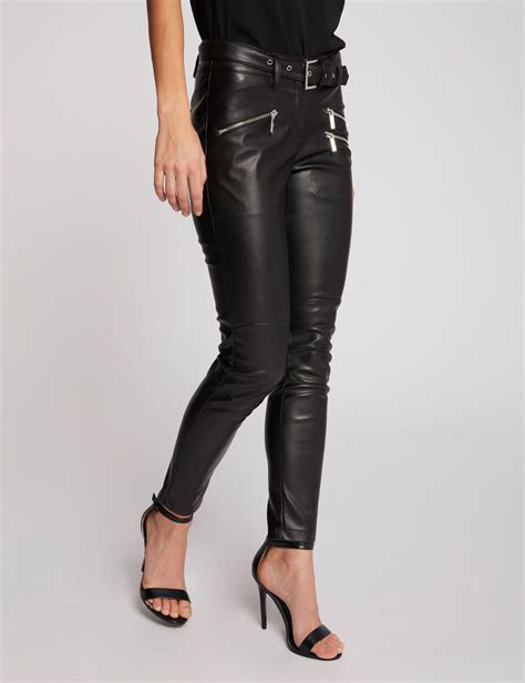 Pantalon Slim D Tails Zips Noir Morgan Pantalon Morgan Iziva Com