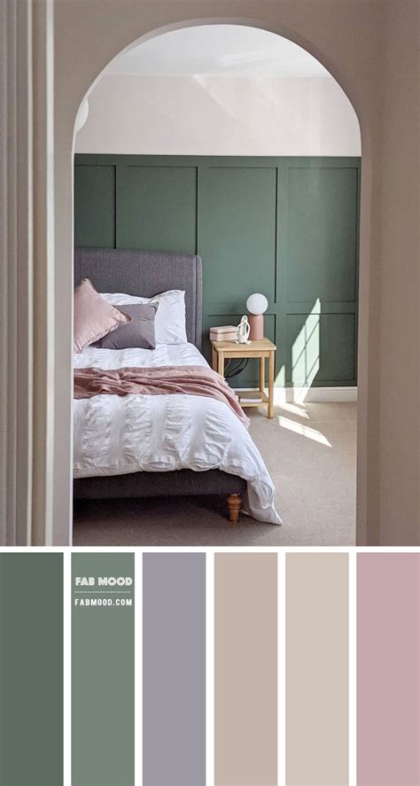 Bedroom In Muted Tones Bedroom Color Schemes Green Bedroom Walls