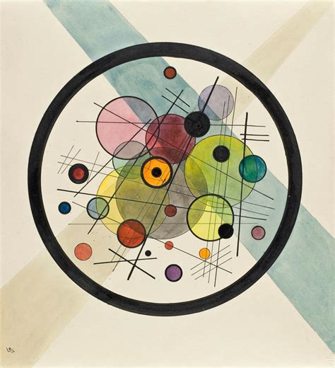 Study For Circles In The Circle 1923 By Wassily Kandinsky Paper