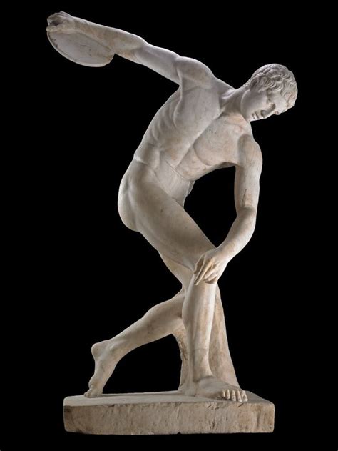 The Townley Discobolus The Discus Thrower Roman Copy Of Lost Bronze