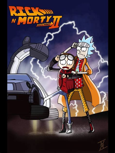 Electricity Rick And Morty Hot Cartoon Animation Poster Vintage Retro