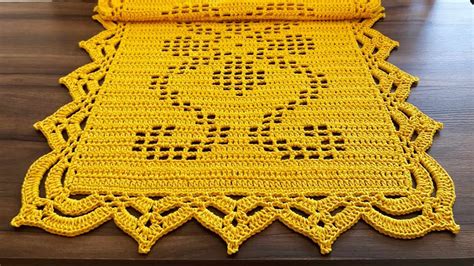 Tapete Crochet Filet Luizadelugh Ponto Passo A Passo Vídeo Aula