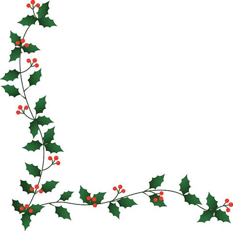 Holly Corner Illustrations Royalty Free Vector Graphics And Clip Art