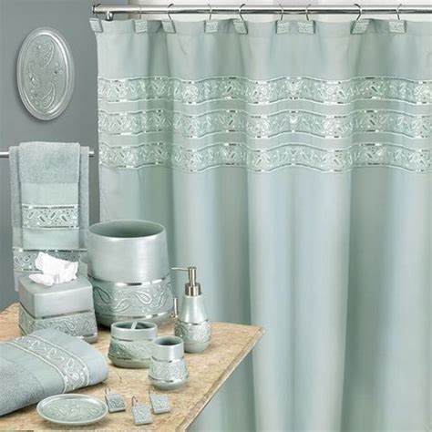 Select same day delivery or drive up for easy contactless purchases. Silver Sequin Shower Curtain | Popular Bath Paisley ...